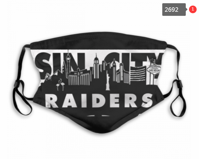 NFL Oakland Raiders #13 Dust mask with filter->nfl dust mask->Sports Accessory